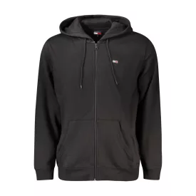 TOMMY HILFIGER FÉRFI CIPZZÁROS PULÓZ FEKETE