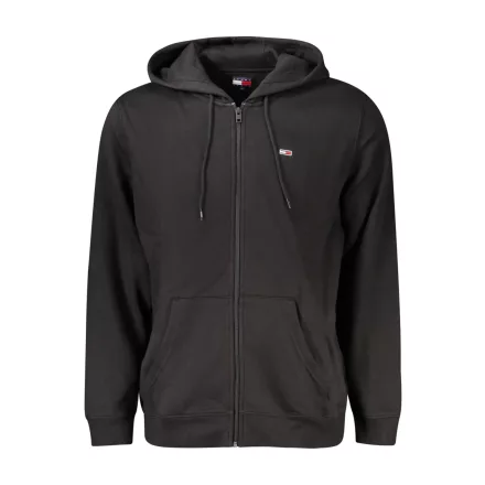 TOMMY HILFIGER FÉRFI CIPZZÁROS PULÓZ FEKETE