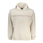 TOMMY HILFIGER CIPZÁR NÉLKÜLI FÉRFI PULÓVER BÉZS