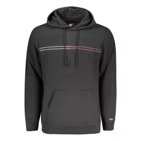 TOMMY HILFIGER FÉRFI FEKETE CIPZÁROS PULÓVER