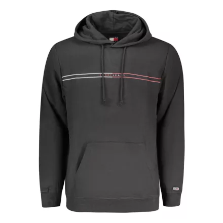TOMMY HILFIGER FÉRFI FEKETE CIPZÁROS PULÓVER