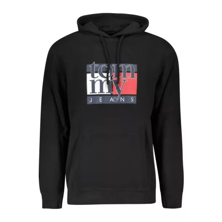 TOMMY HILFIGER FÉRFI FEKETE CIPZÁROS PULÓVER