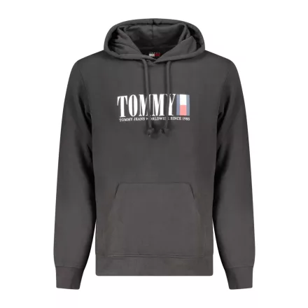 TOMMY HILFIGER FÉRFI FEKETE CIPZÁROS PULÓVER