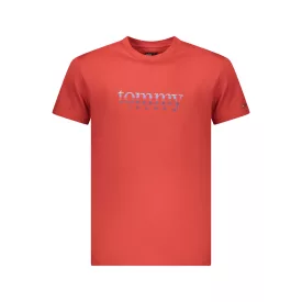 TOMMY HILFIGER FÉRFI RÖVID UJJÚ PÓLÓ, PIROS
