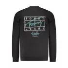 TOMMY HILFIGER FÉRFI FEKETE CIPZÁROS PULÓVER