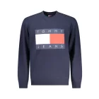 TOMMY HILFIGER FÉRFI KÉK CIPZÁROS PULÓVER