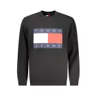 TOMMY HILFIGER FÉRFI FEKETE CIPZÁROS PULÓVER