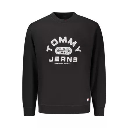 TOMMY HILFIGER FÉRFI FEKETE CIPZÁROS PULÓVER