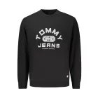 TOMMY HILFIGER FÉRFI FEKETE CIPZÁROS PULÓVER