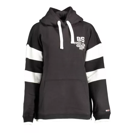 TOMMY HILFIGER PULÓPÓL CIPZZÁR NÉLKÜL FEKETE
