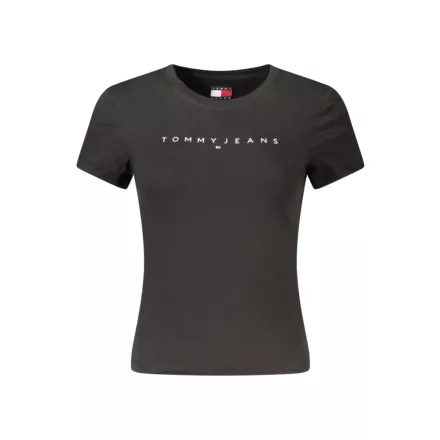 TOMMY HILFIGER NŐI RÖVID UJJÚ PÓLÓ FEKETE