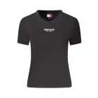 TOMMY HILFIGER NŐI RÖVID UJJÚ PÓLÓ FEKETE