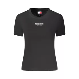 TOMMY HILFIGER NŐI RÖVID UJJÚ PÓLÓ FEKETE