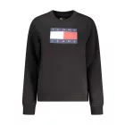 TOMMY HILFIGER NŐI FEKETE CIPZÁROS PULÓVER
