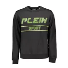 PLEIN SPORT PÓLÓ cipzár nélkül, FEKETE