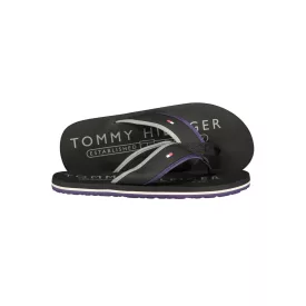 TOMMY HILFIGER FÉRFI FEKETE PAPUCS CIPŐ