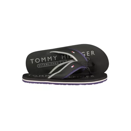TOMMY HILFIGER FÉRFI FEKETE PAPUCS CIPŐ