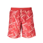 KARL LAGERFELD Fürdőruha Férfi Fürdőnadrág Rövidnadrág Short PIROS