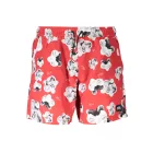 KARL LAGERFELD Fürdőruha Férfi Fürdőnadrág Rövidnadrág Short PIROS
