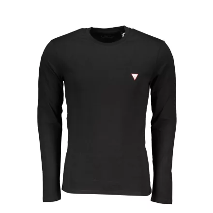 guess jeans FÉRFI HOSSZÚ UJJÚ PÓLÓ FEKETE