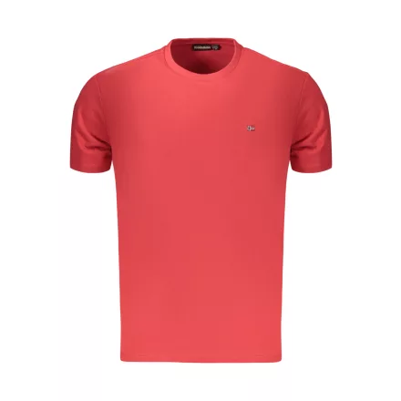 NAPAPIJRI FÉRFI RÖVID UJJÚ PÓLÓ, PIROS