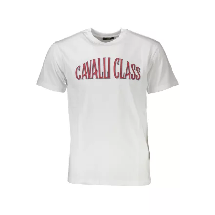 CAVALLI CLASS RÖVID UJJÚ FÉRFI PÓLÓ FEHÉR