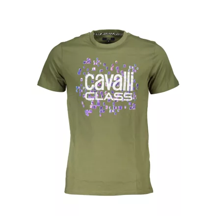 CAVALLI CLASS RÖVID UJJÚ FÉRFI PÓLÓ ZÖLD