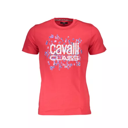 CAVALLI CLASS RÖVID UJJÚ FÉRFI PÓLÓ PIROS