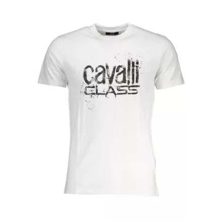 CAVALLI OSZTÁLY FÉRFI RÖVID UJJÚ PÓLÓ, FEHÉR