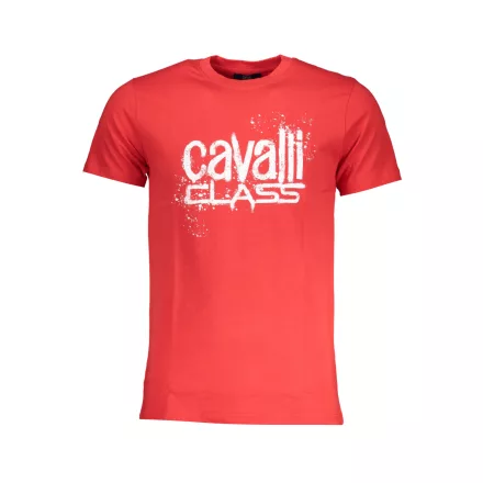 CAVALLI OSZTÁLY FÉRFI RÖVID UJJÚ PÓLÓ, PIROS