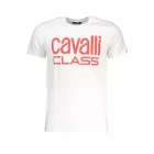 CAVALLI OSZTÁLY FÉRFI RÖVID UJJÚ PÓLÓ, FEHÉR
