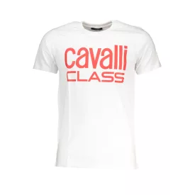 CAVALLI OSZTÁLY FÉRFI RÖVID UJJÚ PÓLÓ, FEHÉR