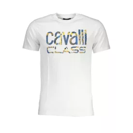 CAVALLI OSZTÁLY FÉRFI RÖVID UJJÚ PÓLÓ, FEHÉR