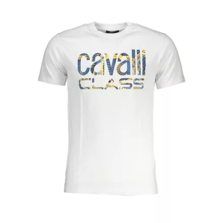 CAVALLI OSZTÁLY FÉRFI RÖVID UJJÚ PÓLÓ, FEHÉR