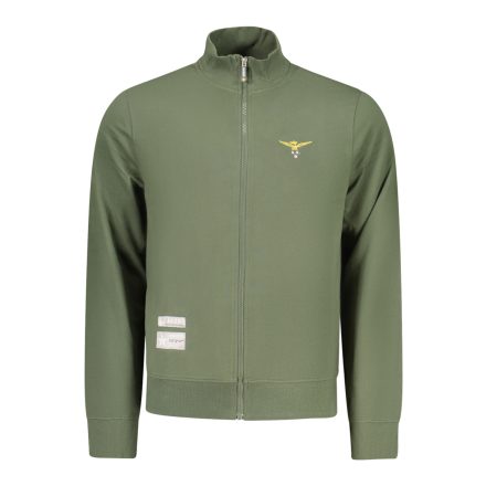 KATONAI AKADÉMIA ZÖLD CIPZÁRAS FÉRFI PULÓVER