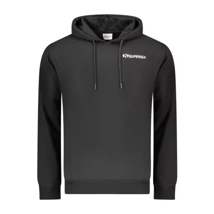 SUPERGA FÉRFI FEKETE CIPZÁROS PULÓVER