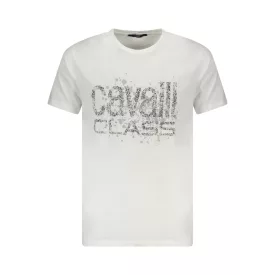 CAVALLI CLASS RÖVID UJJÚ FÉRFI PÓLÓ FEHÉR
