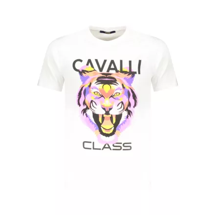 CAVALLI OSZTÁLY RÖVID UJJÚ PÓLÓ FÉRFI FÉR