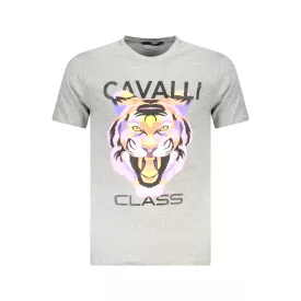 CAVALLI OSZTÁLY RÖVID UJJÚ PÓLÓ FÉRFI SZÜRKE