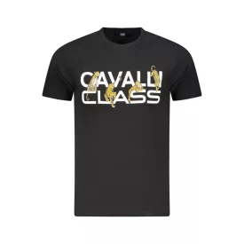CAVALLI OSZTÁLY RÖVID UJJÚ PÓLÓ FÉRFI FEKETE