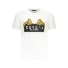 CAVALLI CLASS RÖVID UJJÚ FÉRFI PÓLÓ FEHÉR
