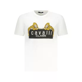 CAVALLI CLASS RÖVID UJJÚ FÉRFI PÓLÓ FEHÉR