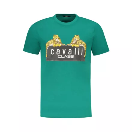 CAVALLI OSZTÁLY RÖVID UJJÚ PÓLÓ FÉRFI ZÖLD