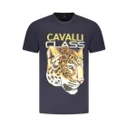 CAVALLI CLASS RÖVID UJJÚ FÉRFI PÓLÓ KÉK