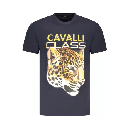 CAVALLI CLASS RÖVID UJJÚ FÉRFI PÓLÓ KÉK