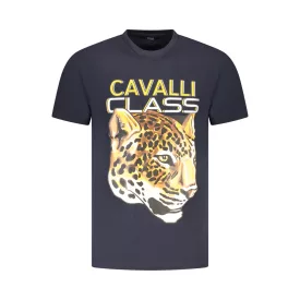 CAVALLI CLASS RÖVID UJJÚ FÉRFI PÓLÓ KÉK