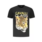 CAVALLI CLASS RÖVID UJJÚ FÉRFI PÓLÓ FEKETE