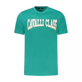 CAVALLI CLASS RÖVID UJJÚ FÉRFI PÓLÓ ZÖLD