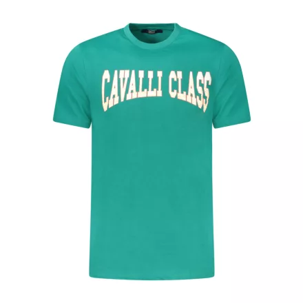 CAVALLI CLASS RÖVID UJJÚ FÉRFI PÓLÓ ZÖLD
