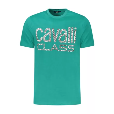 CAVALLI CLASS RÖVID UJJÚ FÉRFI PÓLÓ ZÖLD